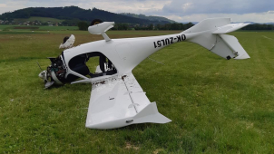 Na Krásném došlo k nehodě letadla. Nikdo nebyl zraněn