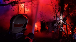 U Lipníku nad Bečvou hoří chata