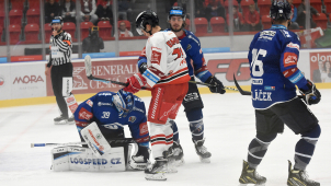 Hokejisté HC Olomouc těsně prohráli v Plzni