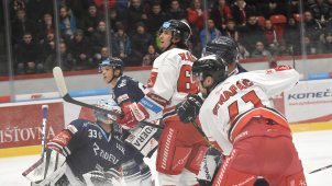 Hokejisté HC Olomouc ztratili s Vítkovicemi