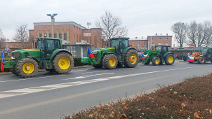 Dvě stovky traktorů projely Olomoucí bez větších problémů a kolizí