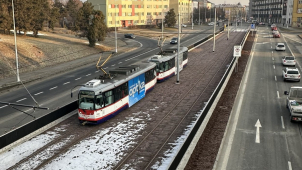 Tramvaje už zase jezdí na Novou Ulici