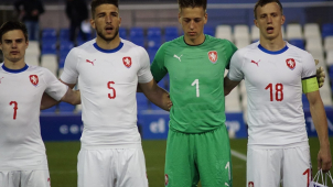 Brankář Sigmy Jakub Trefil chytal proti Skotsku