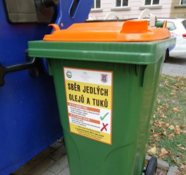 V Olomouci přibyly kontejnery na jedlý olej a tuky