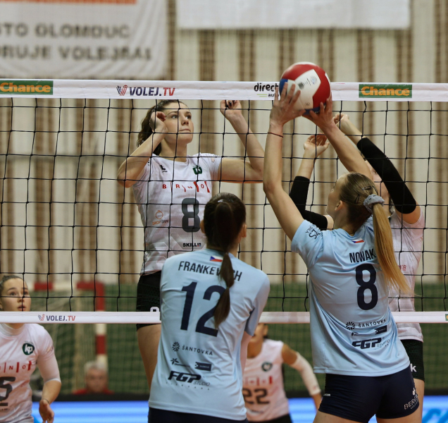 Volejbalistky VK Šantovka porazily  KP Brno