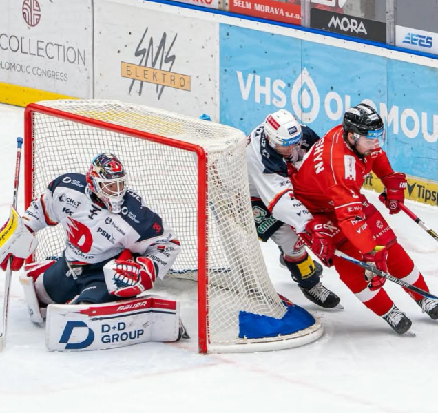 Hokejistům HC Olomouc se nevedlo ani proti Pardubicím