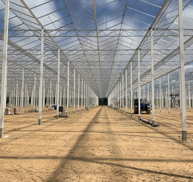 U Kostelce na Hané roste další monstr skleník na rajčata