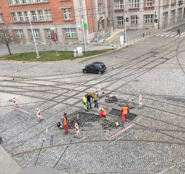 Tramvajová trať na Hrdinech