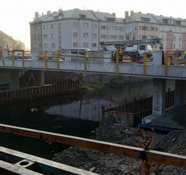 Most v Komenského ulici bude průjezdný už 18. prosince!