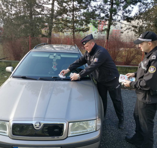 Olomoučtí policisté kontrolovali jestli řidiči správně parkují