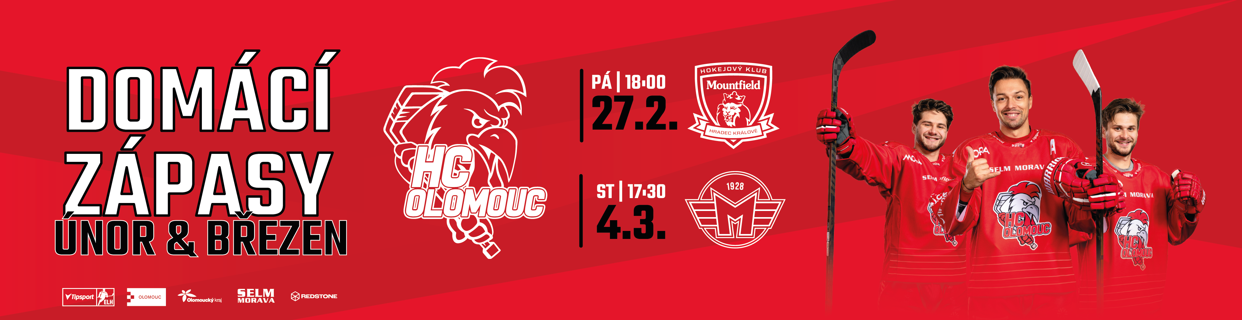 HC zápasy únor + březen